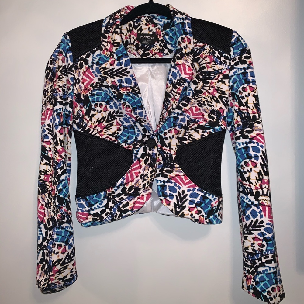 Bebe XXS cute colorful Blazer